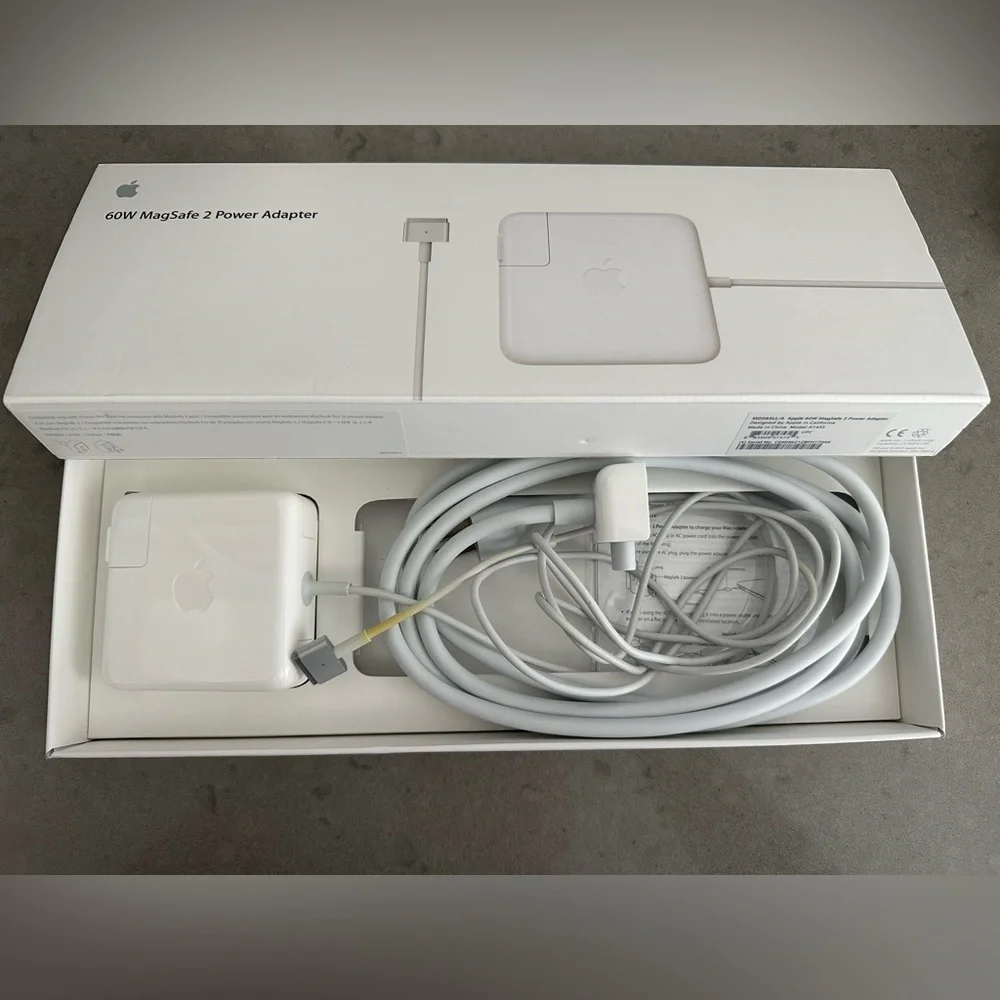Set of 2 Authentic Apple 60W MagSafe 2 Power Adapters for MacBook Pro